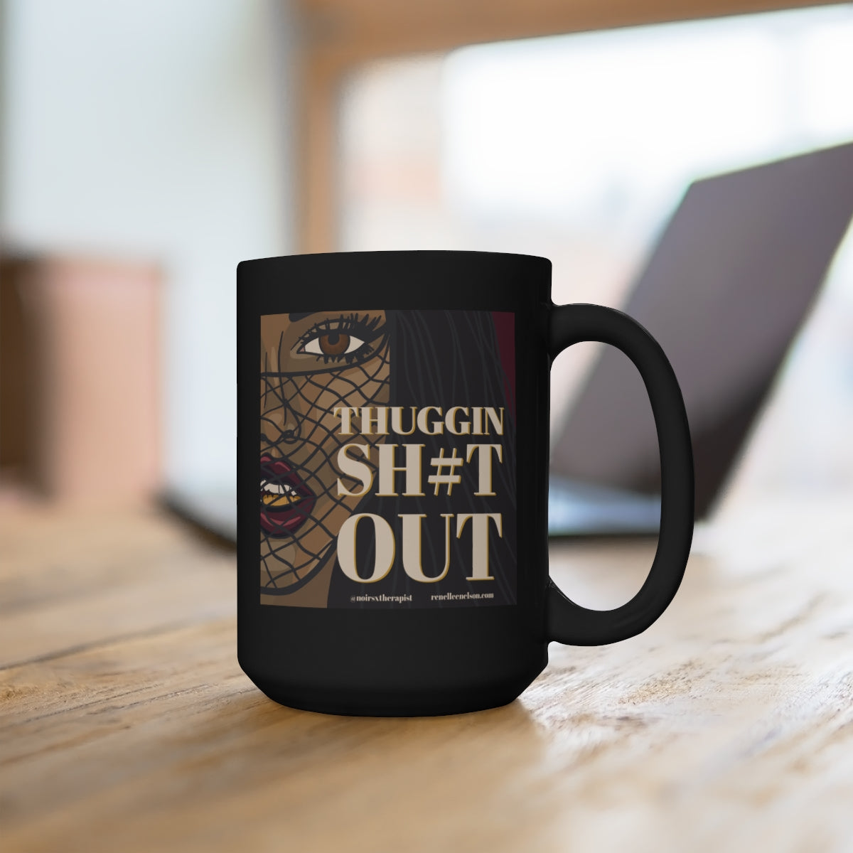 Noir Elegant Thug Mug